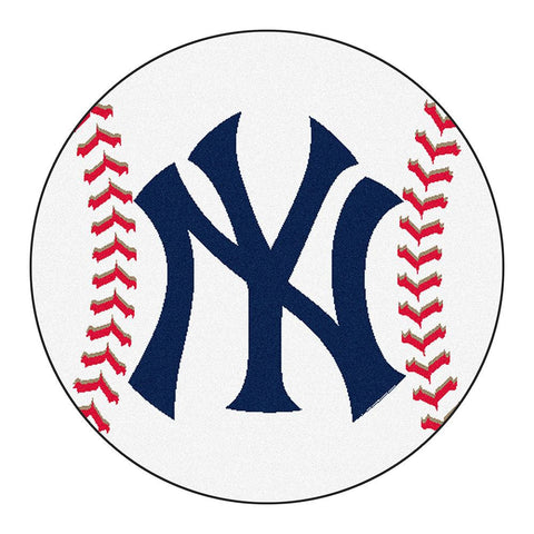 New York Yankees MLB Baseball Round Floor Mat (29)