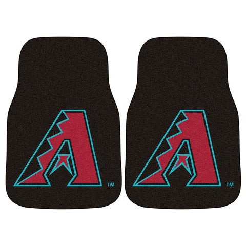 Arizona Diamondbacks MLB 2-Piece Printed Carpet Car Mats (18x27)