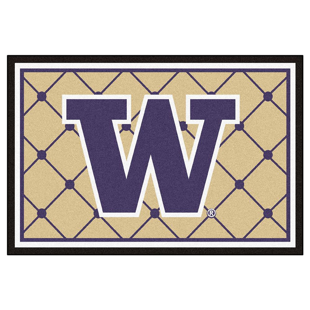 Washington Huskies Ncaa Floor Rug (5x8')