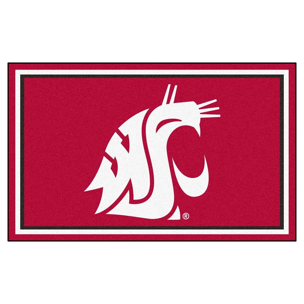 Washington State Cougars Ncaa Floor Rug (4'x6')