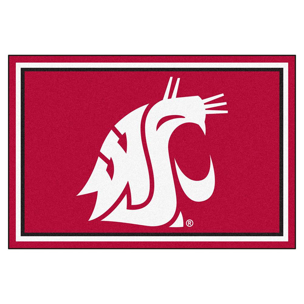 Washington State Cougars Ncaa Floor Rug (5x8')