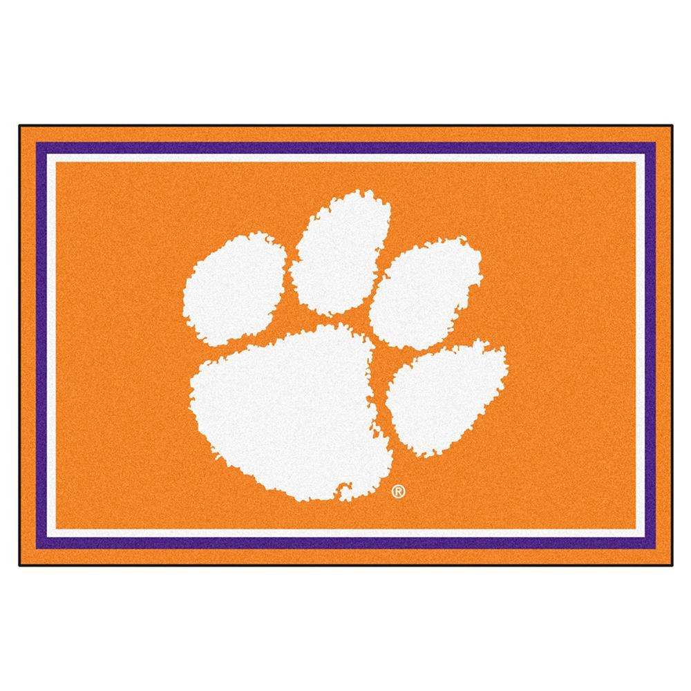 Clemson Tigers Ncaa Floor Rug (5x8')