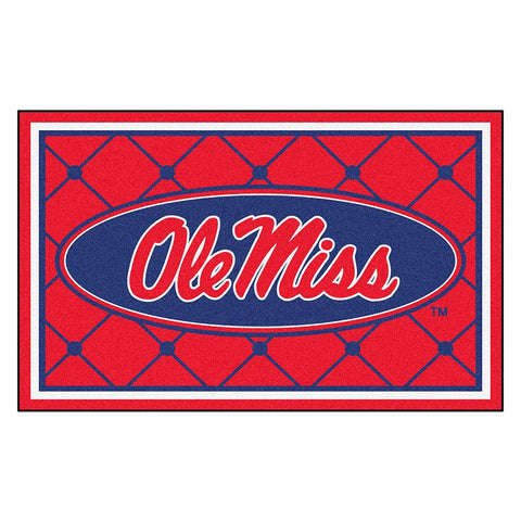 Mississippi Rebels Ncaa 4x6 Rug (46"x72")