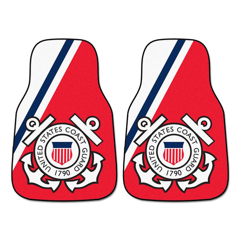 Us Coast Guard Car Floor Mats (2 Front)