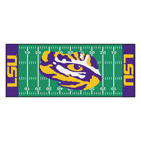 Louisiana State Fightin Tigers Ncaa Floor Runner (29.5"x72") Tiger Head