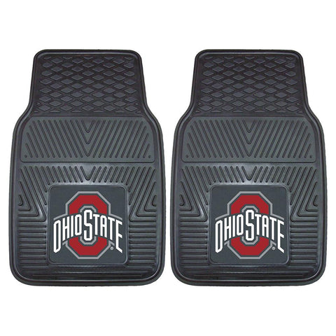 Ohio State Buckeyes Ncaa Heavy Duty 2-piece Vinyl Car Mats (18"x27")