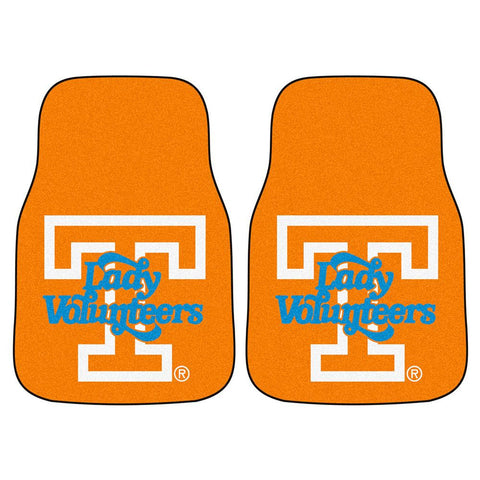 Tennessee Volunteers Ncaa 2-piece Printed Carpet Car Mats (18x27)