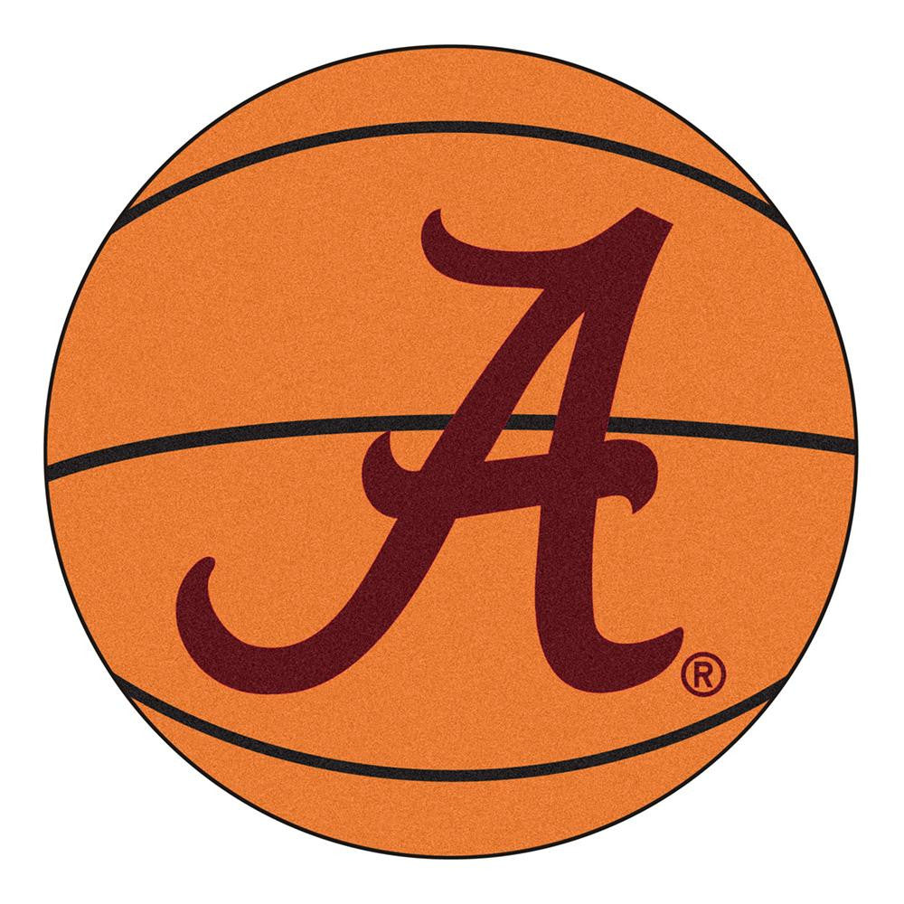 Alabama Crimson Tide Ncaa "basketball" Round Floor Mat (29")