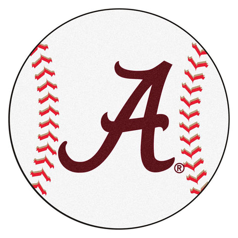 Alabama Crimson Tide Ncaa "baseball" Round Floor Mat (29")