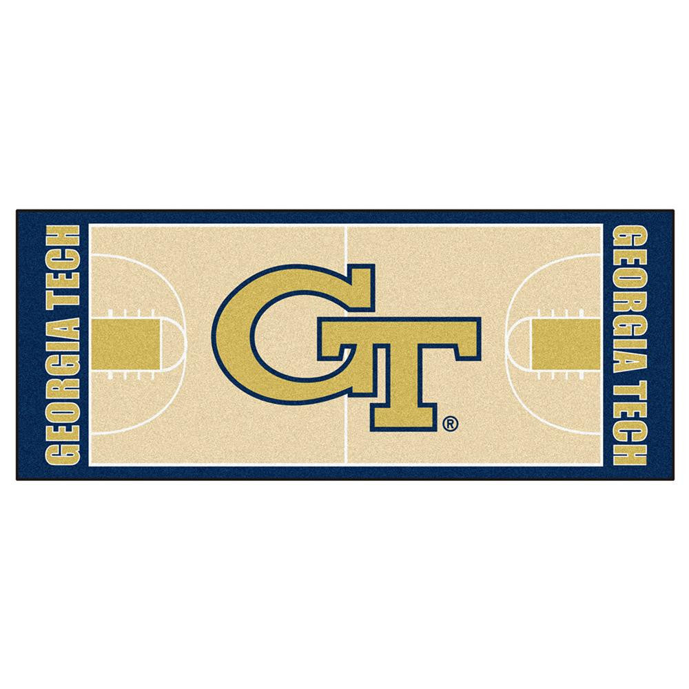 Georgia Tech Yellowjackets Ncaa Floor Runner (29.5"x72") Gt Logo