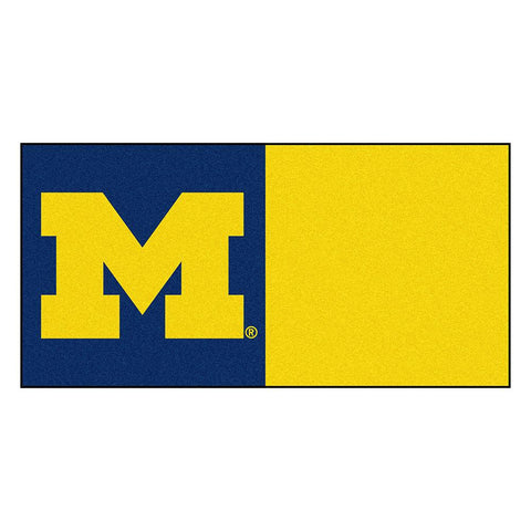 Michigan Wolverines Ncaa Team Logo Carpet Tiles