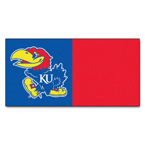 Kansas Jayhawks Ncaa Team Logo Carpet Tiles