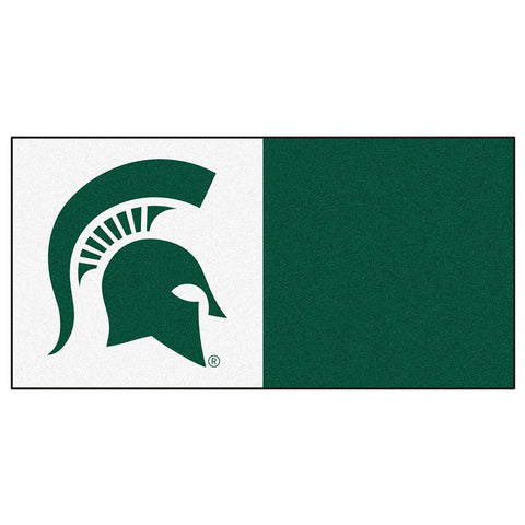 Michigan State Spartans Ncaa Team Logo Carpet Tiles