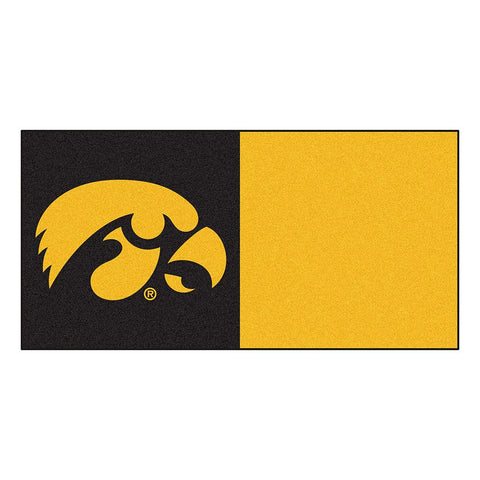 Iowa Hawkeyes Ncaa Team Logo Carpet Tiles