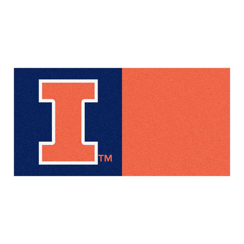 Illinois Fighting Illini Ncaa Team Logo Carpet Tiles