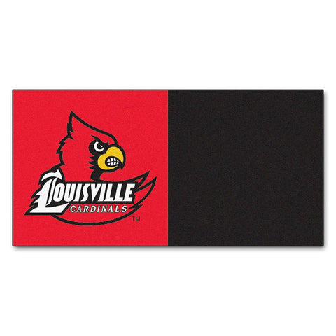 Louisville Cardinals Ncaa Team Logo Carpet Tiles