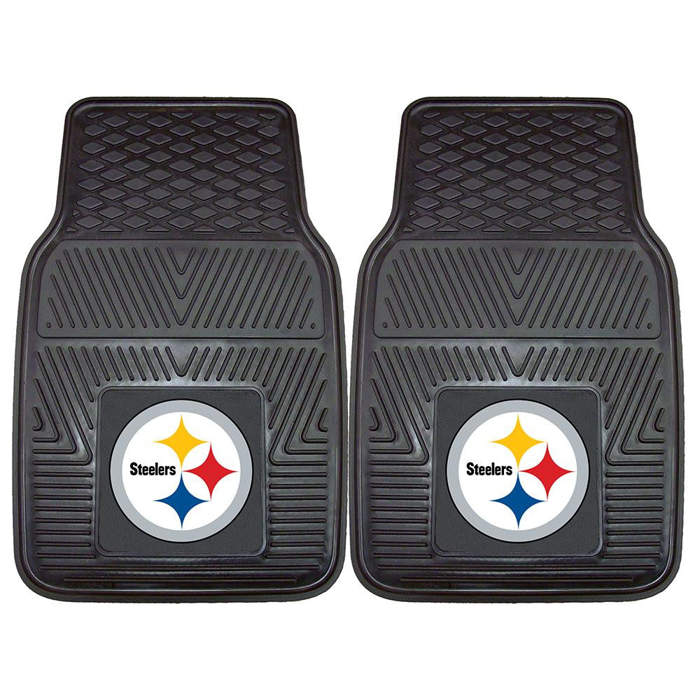 Pittsburgh Steelers NFL Heavy Duty 2-Piece Vinyl Car Mats (18x27)