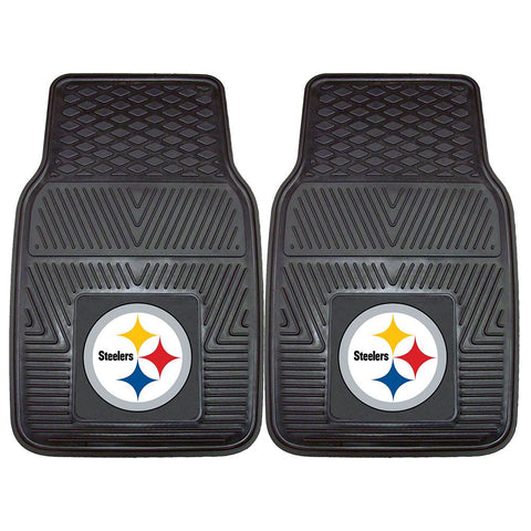 Pittsburgh Steelers NFL Heavy Duty 2-Piece Vinyl Car Mats (18x27)