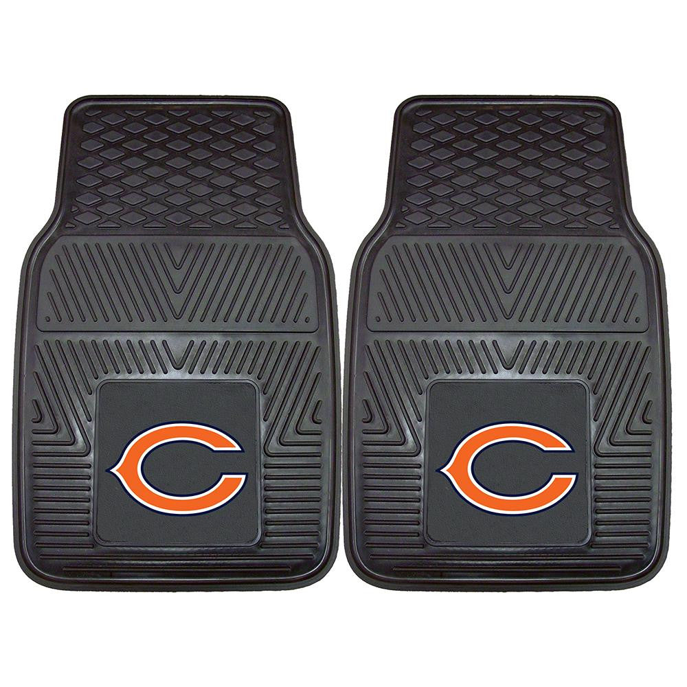 Chicago Bears NFL Heavy Duty 2-Piece Vinyl Car Mats (18x27)