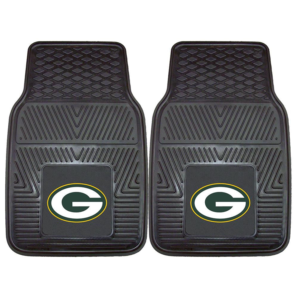 Green Bay Packers NFL Heavy Duty 2-Piece Vinyl Car Mats (18x27)