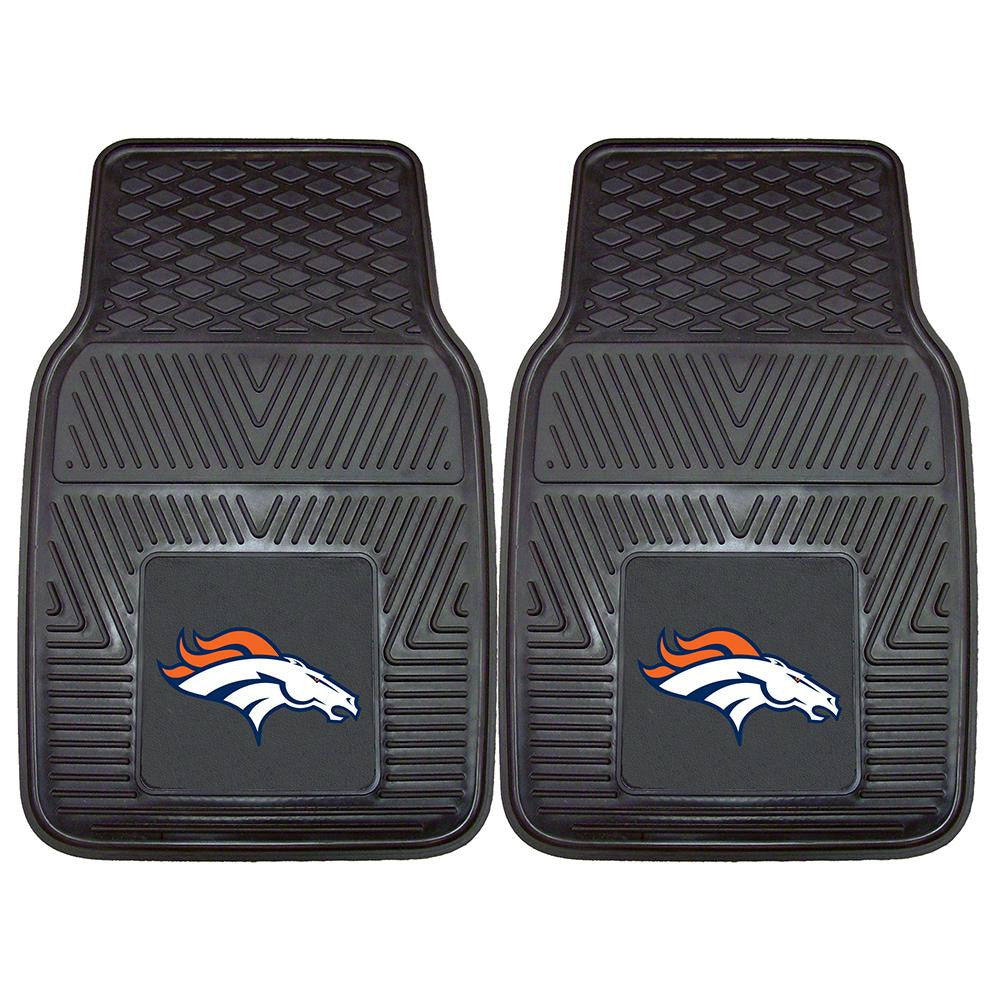 Denver Broncos NFL Heavy Duty 2-Piece Vinyl Car Mats (18x27)