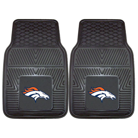 Denver Broncos NFL Heavy Duty 2-Piece Vinyl Car Mats (18x27)