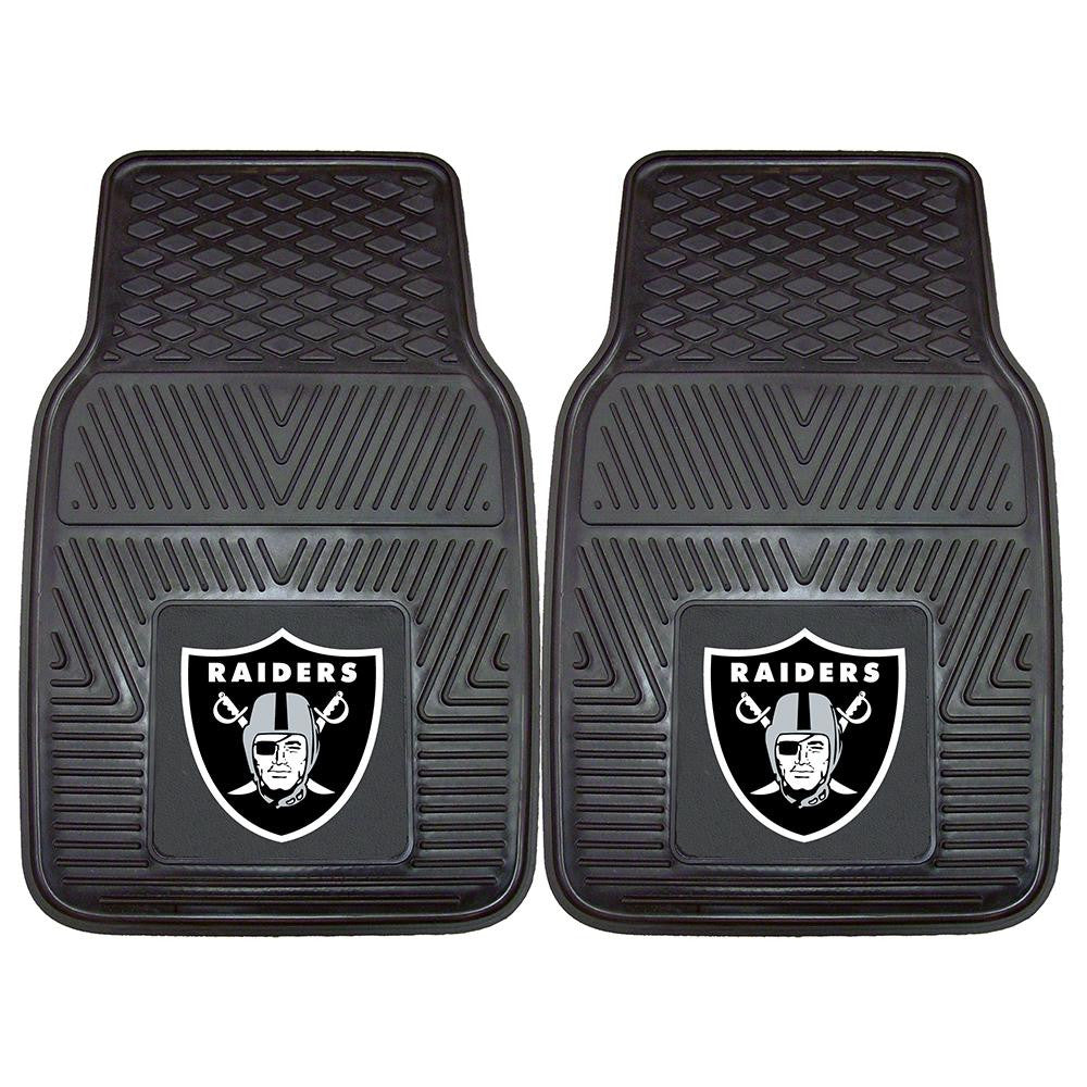 Oakland Raiders NFL Heavy Duty 2-Piece Vinyl Car Mats (18x27)