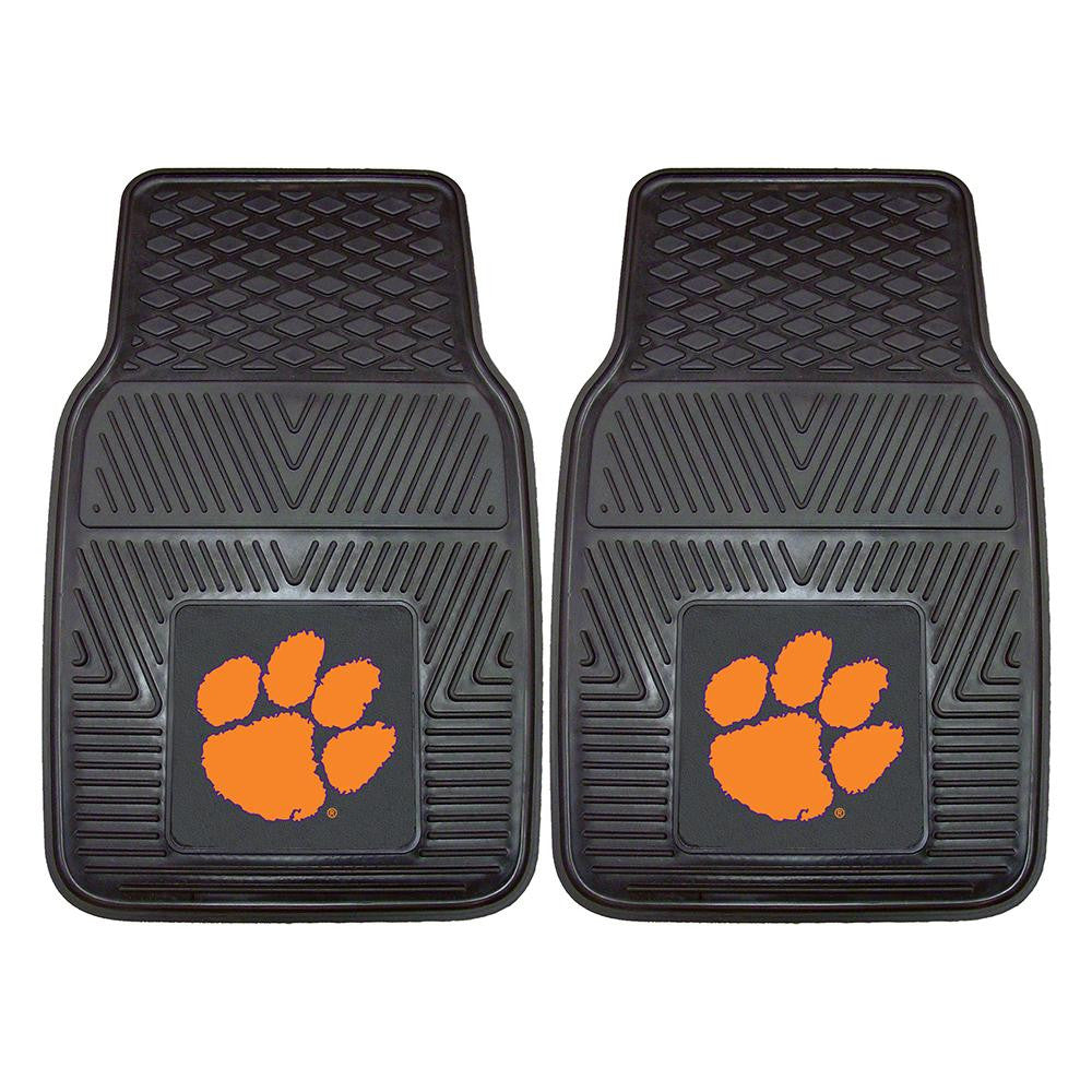 Clemson Tigers Ncaa Heavy Duty 2-piece Vinyl Car Mats (18"x27")