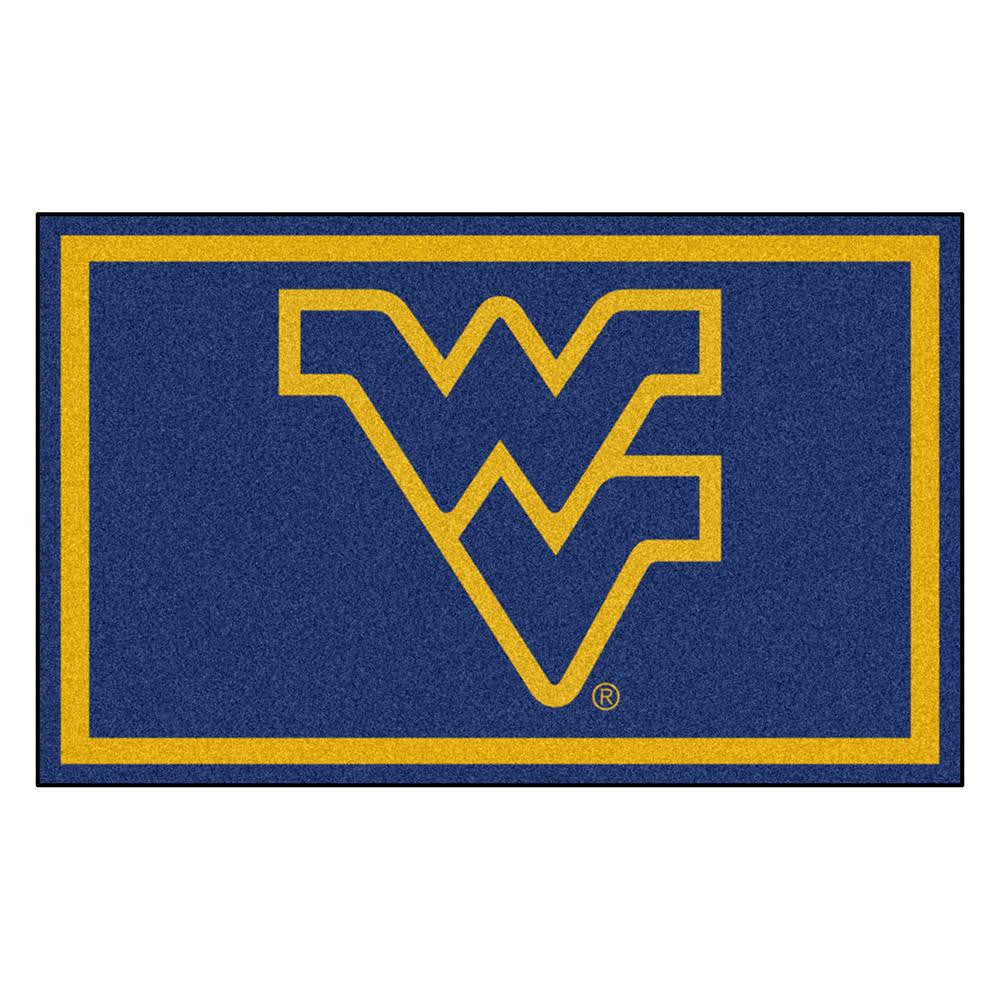 West Virginia Mountaineers Ncaa 4x6 Rug (46"x72")