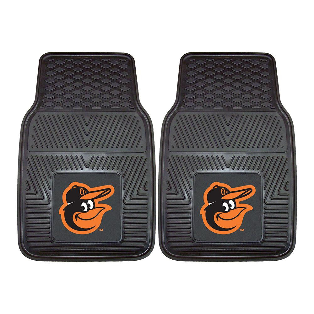 Baltimore Orioles MLB Heavy Duty 2-Piece Vinyl Car Mats (18x27)