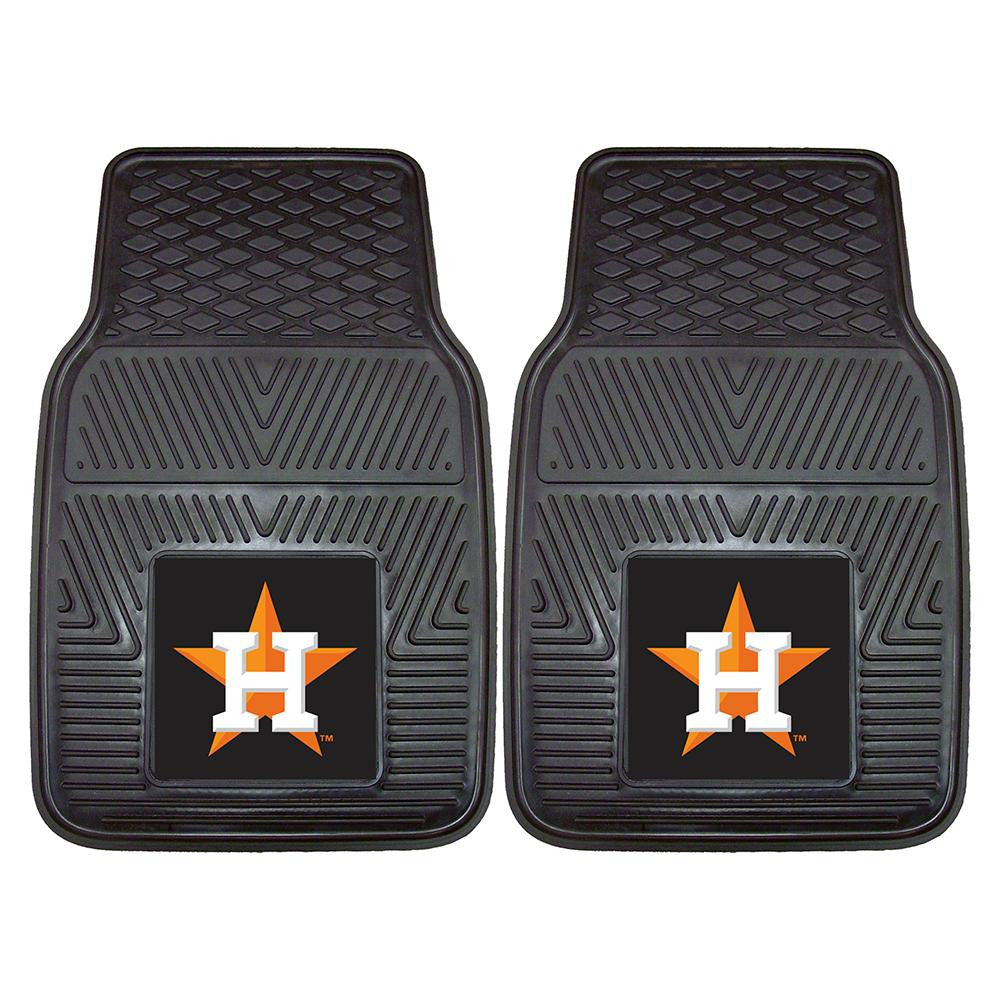 Houston Astros MLB Heavy Duty 2-Piece Vinyl Car Mats (18x27)