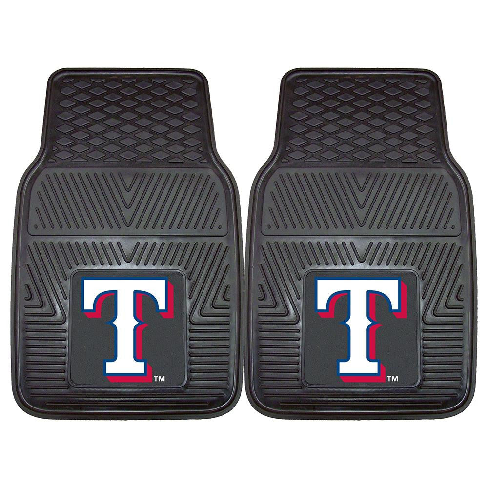 Texas Rangers MLB Heavy Duty 2-Piece Vinyl Car Mats (18x27)