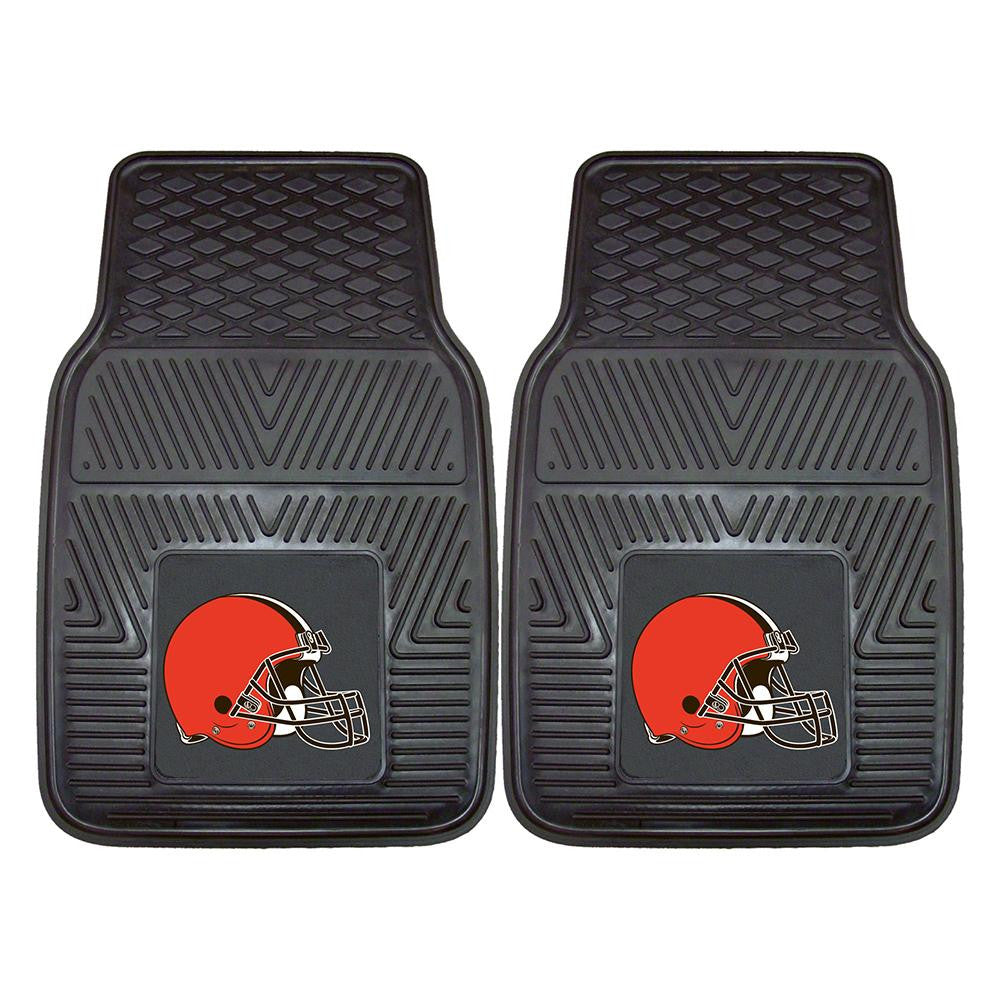 Cleveland Browns NFL Heavy Duty 2-Piece Vinyl Car Mats (18x27)