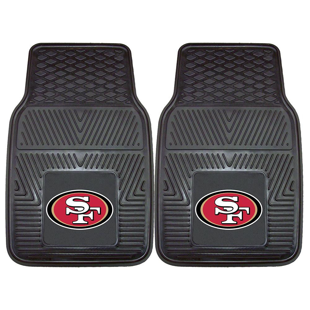 San Francisco 49ers NFL Heavy Duty 2-Piece Vinyl Car Mats (18x27)