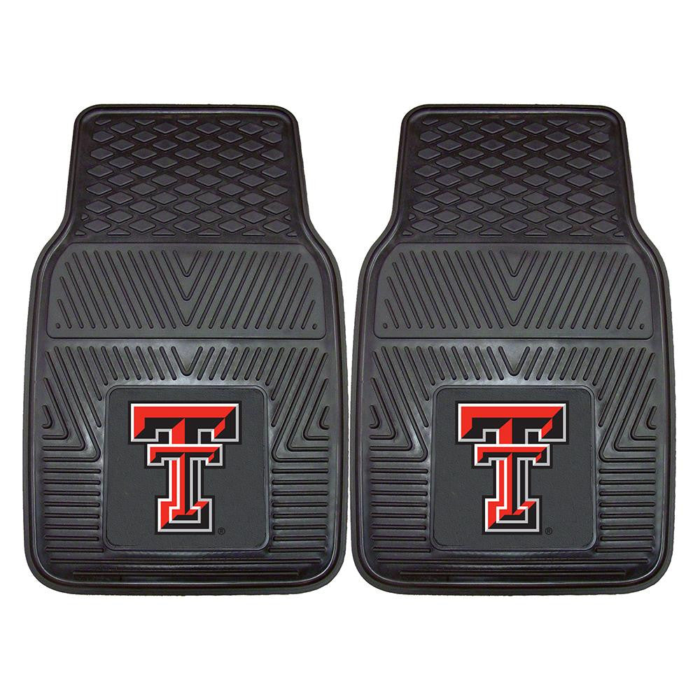 Texas Tech Red Raiders Ncaa Heavy Duty 2-piece Vinyl Car Mats (18"x27")