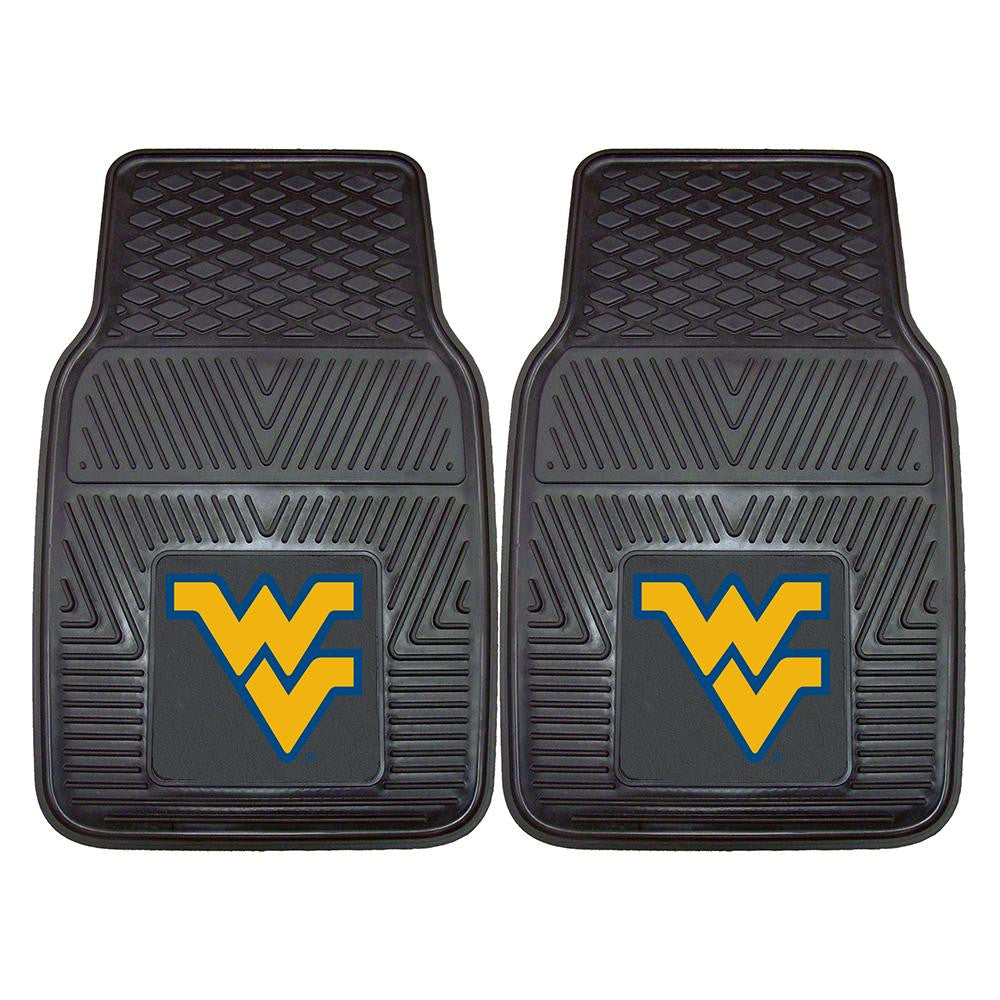 West Virginia Mountaineers Ncaa Heavy Duty 2-piece Vinyl Car Mats (18"x27")