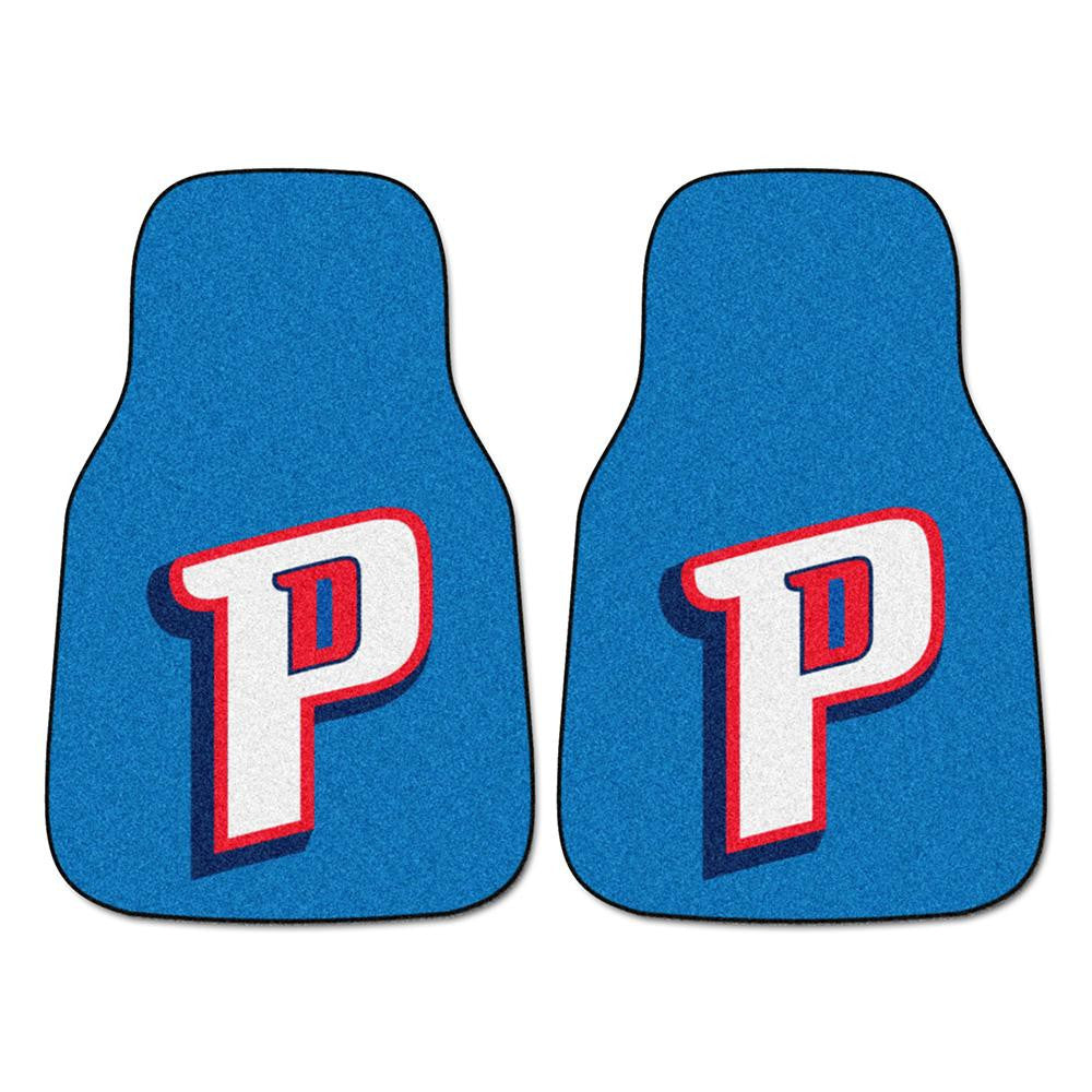 Detroit Pistons NBA 2-Piece Printed Carpet Car Mats (18x27)