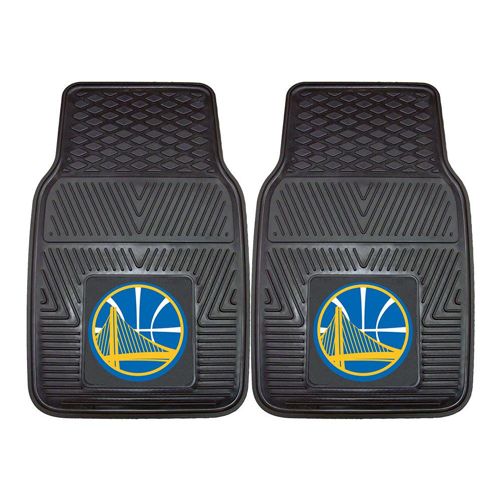 Golden State Warriors NBA Heavy Duty 2-Piece Vinyl Car Mats (18x27)