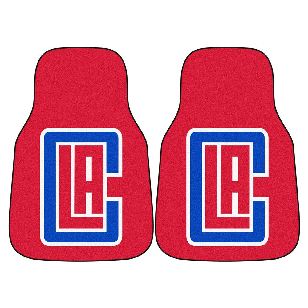 Los Angeles Clippers NBA 2-Piece Printed Carpet Car Mats (18x27)