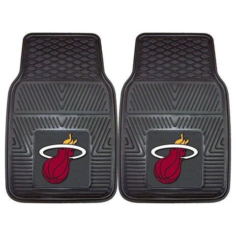 Miami Heat NBA Heavy Duty 2-Piece Vinyl Car Mats (18x27)