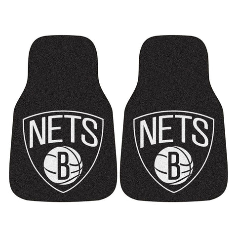 New Jersey Nets NBA 2-Piece Printed Carpet Car Mats (18x27)