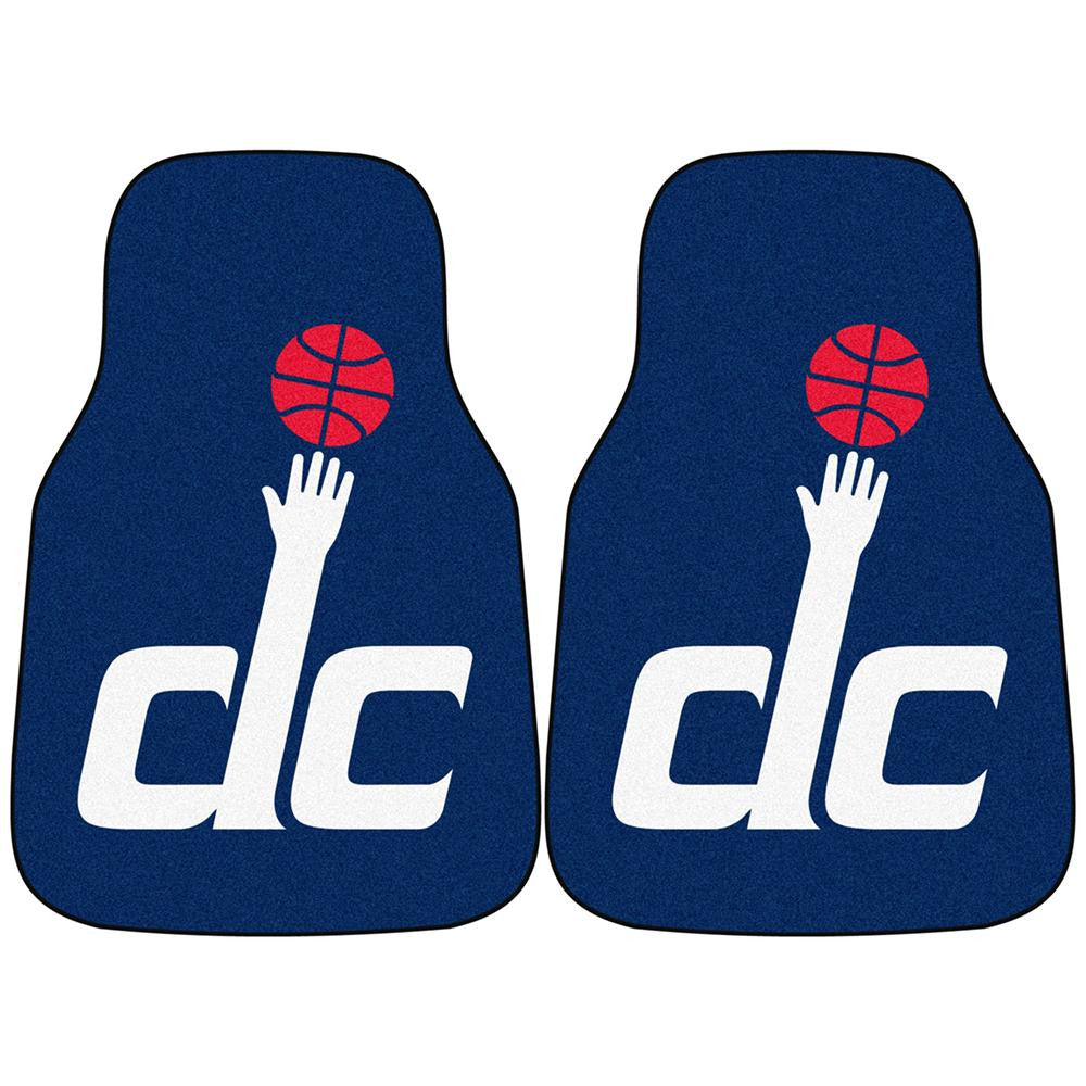 Washington Wizards NBA 2-Piece Printed Carpet Car Mats (18x27)