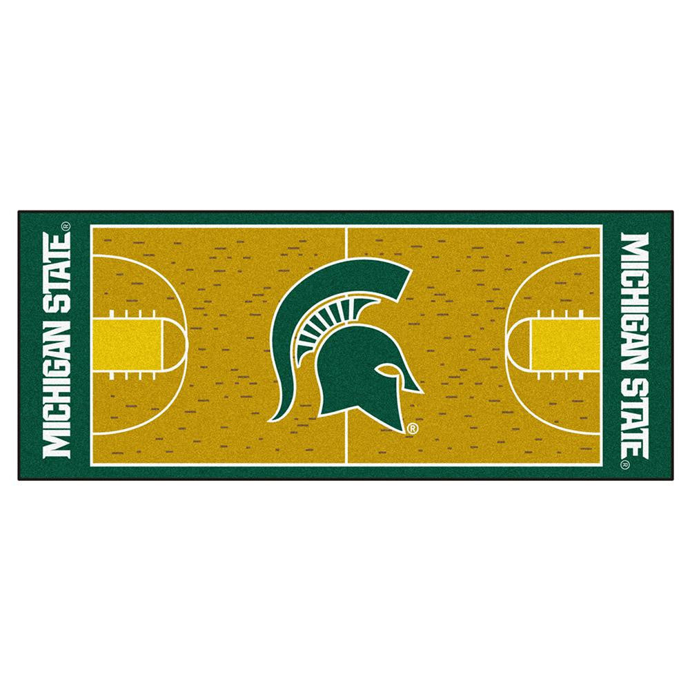 Michigan State Spartans Ncaa Court Runner (29.5"x72")