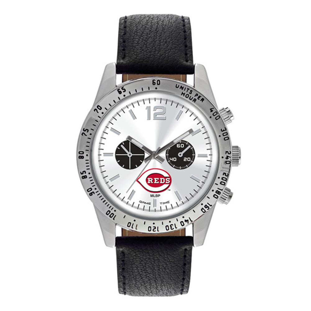 Cincinnati Reds Mlb Mens "letterman Series" Quartz Analog Watch