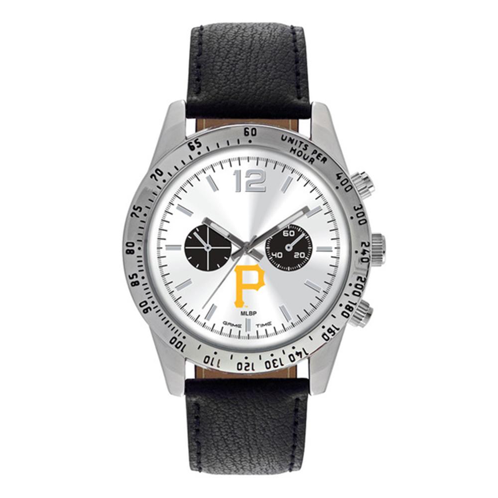 Pittsburgh Pirates Mlb Mens "letterman Series" Quartz Analog Watch