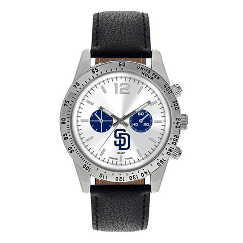 San Diego Padres Mlb Mens "letterman Series" Quartz Analog Watch