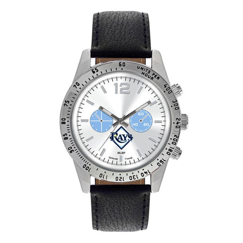 Tampa Bay Rays Mlb Mens "letterman Series" Quartz Analog Watch