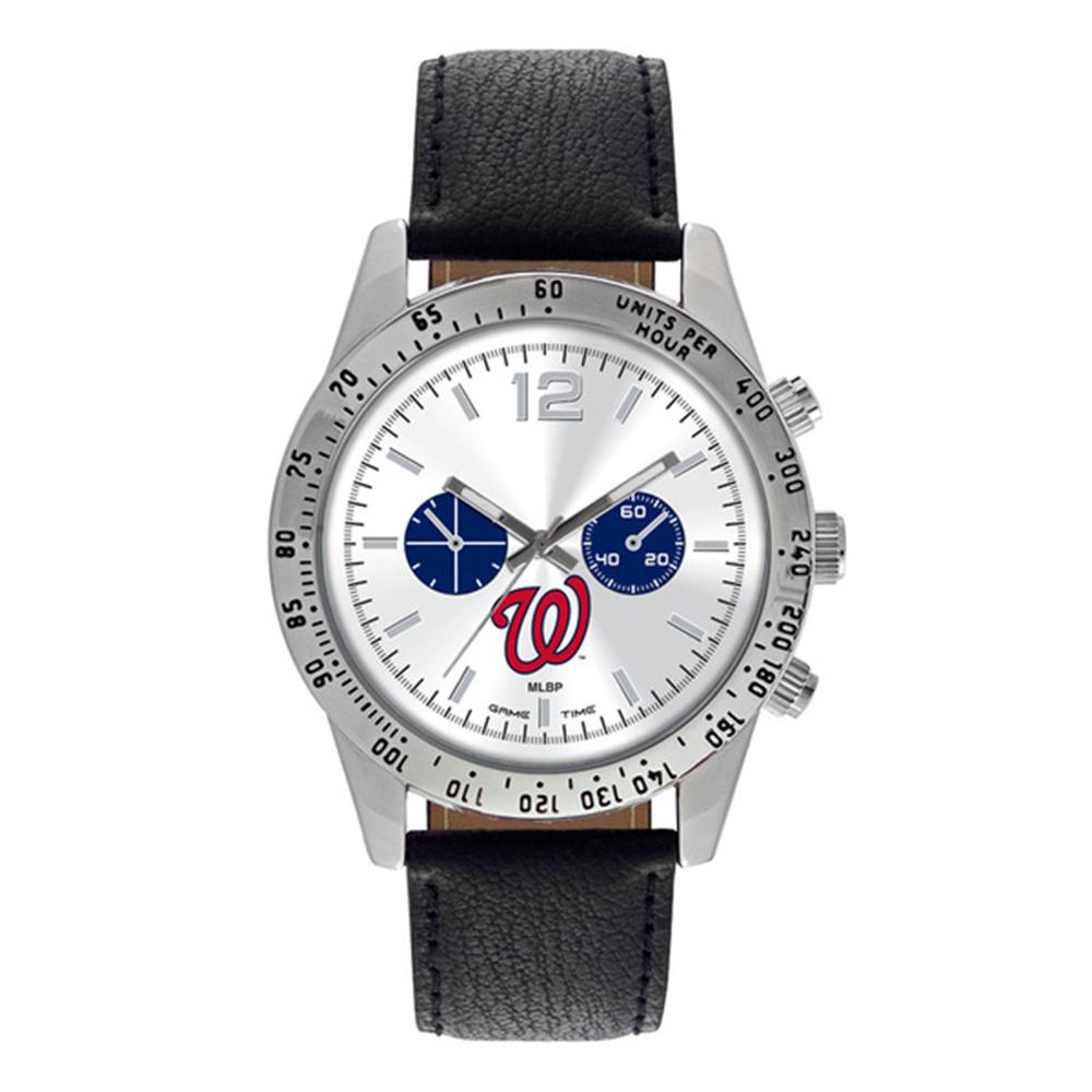 Washington Nationals Mlb Mens "letterman Series" Quartz Analog Watch