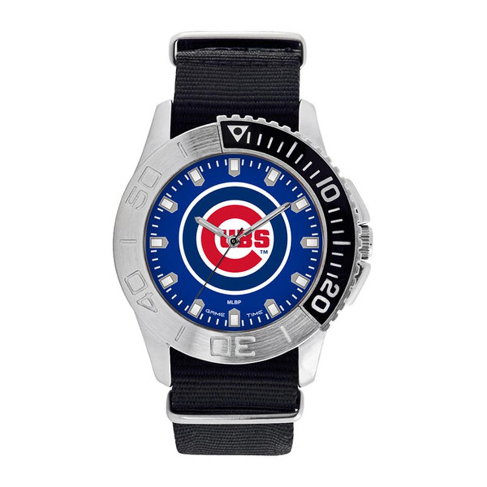 Chicago Cubs Mlb Mens "starter Series" Quartz Analog Watch