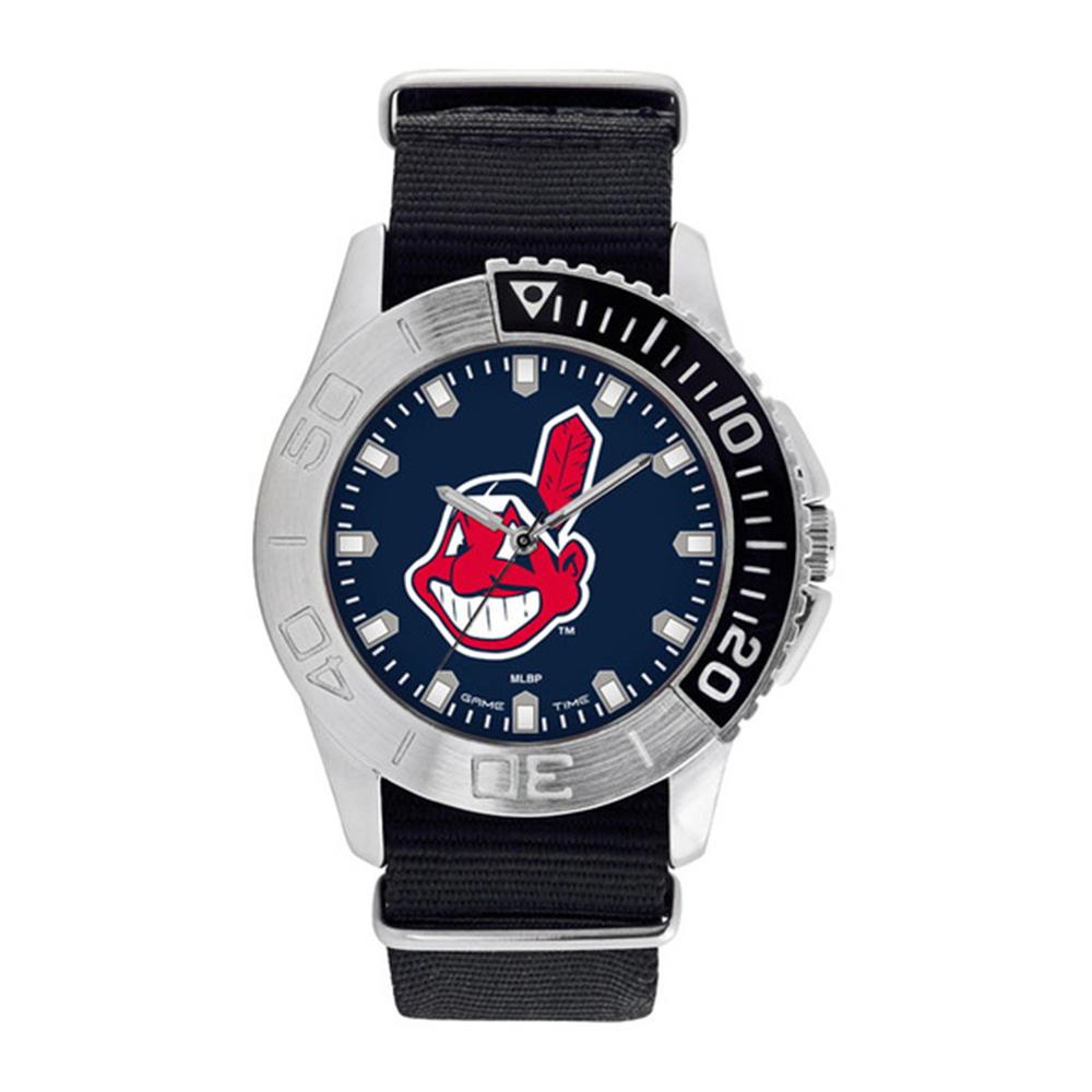 Cleveland Indians Mlb Mens "starter Series" Quartz Analog Watch